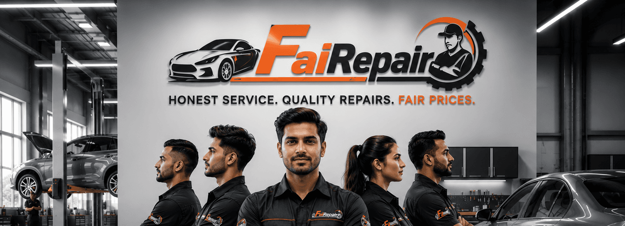FaiRepair professional workshop team and facilities background